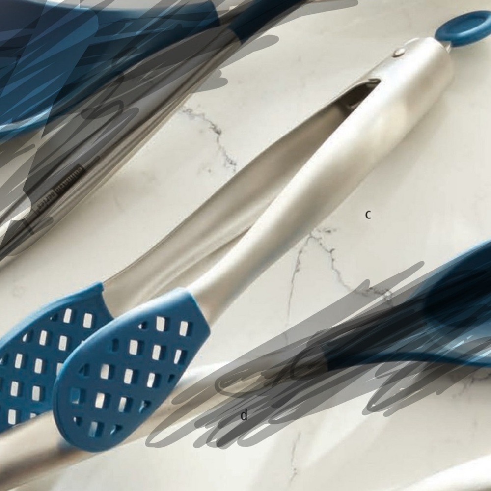 Princess House Navy Tongs